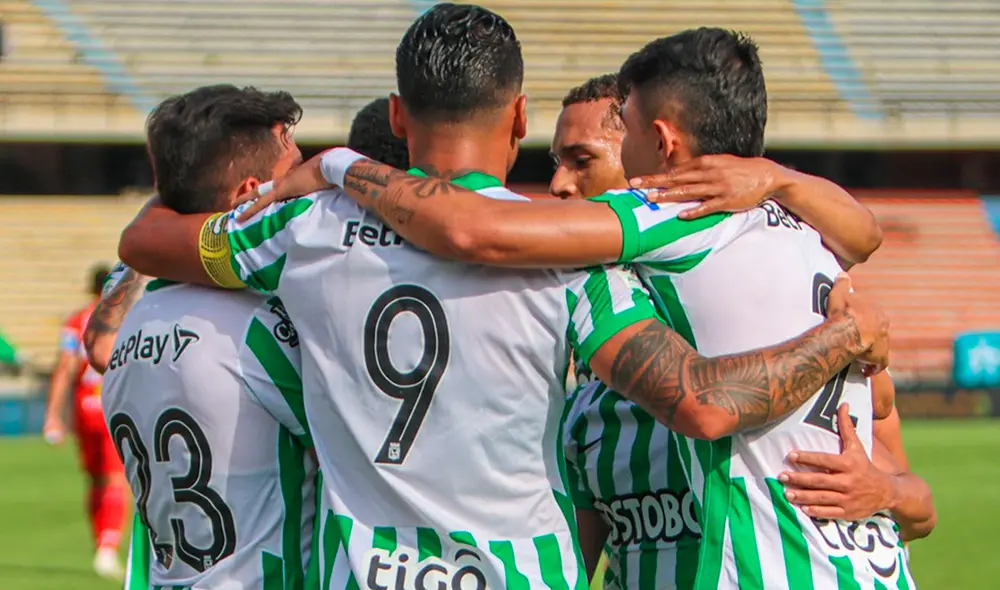 Atlético Nacional pasó por encima de Patriotas tras golearlo 7-1 por la Liga BetPlay Colombia 2021. Foto: Atlético Nacional/Twitter Atlético Nacional pasó por encima de Patriotas tras golearlo 7-1 por la Liga BetPlay Colombia 2021. Foto: Atlético Nacional/Twitter