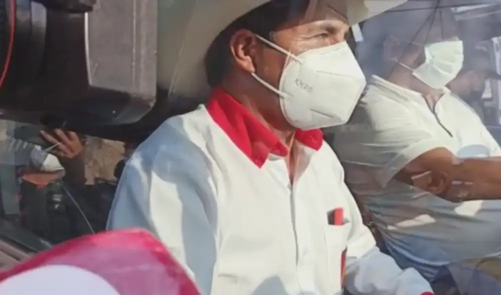 Castillo fue el candidato más votado en la primera vuelta electoral. Captura: Johann Klug / URPI-LR