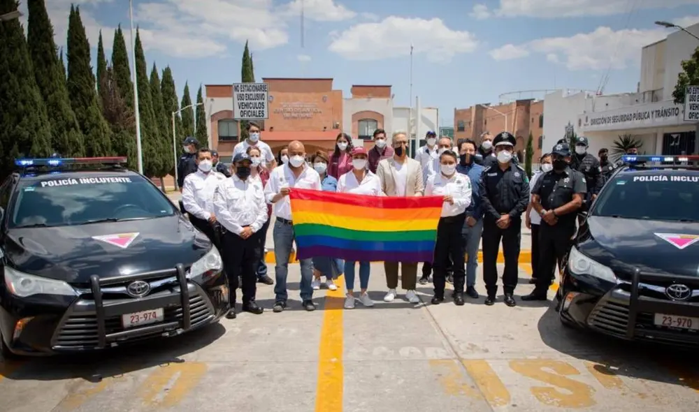 La unidad policial cuenta con dos patrullas, personal, un protocolo, y programa de capacitación y sensibilización. Foto: Twitter Gaby Gamboa