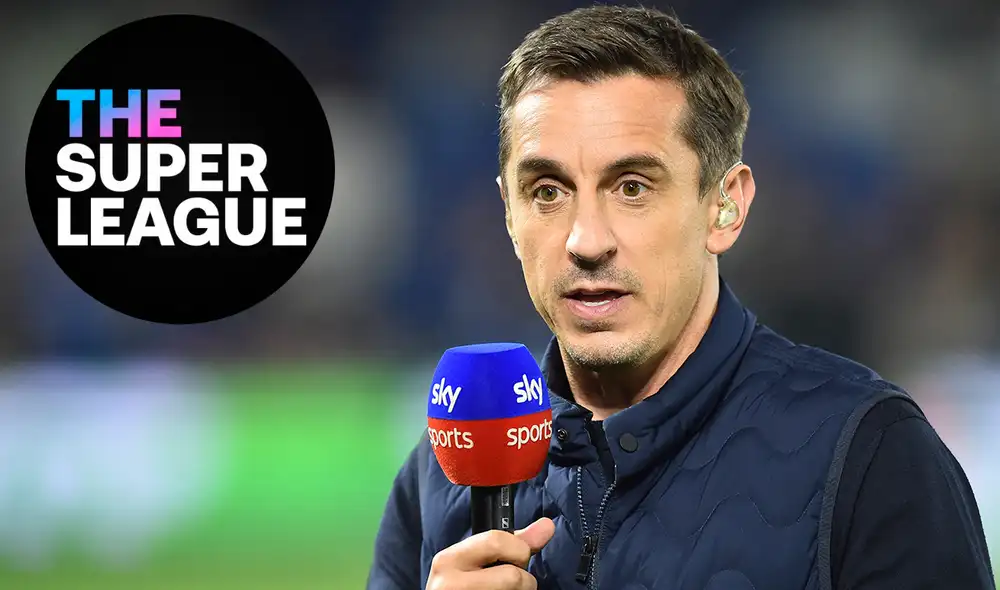 Gary Neville ataca a los creadores de la Superliga. Foto: AFP