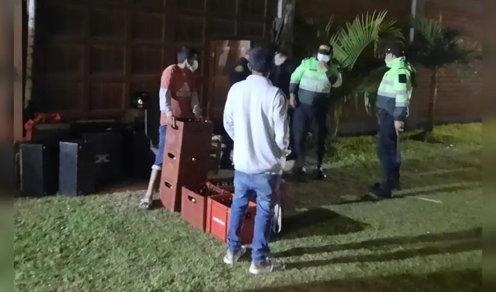 Un vecino se comunicó con la comisaría de Buenos Aires para informar de la fiesta. Foto: PNP Un vecino se comunicó con la comisaría de Buenos Aires para informar de la fiesta. Foto: PNP