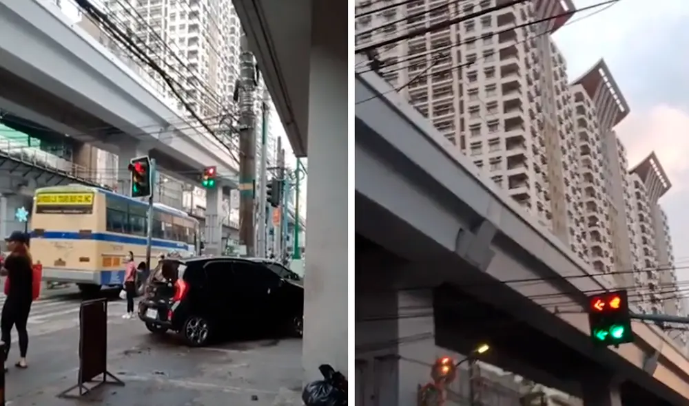 Por la avería, los semáforos comenzaron a cambiar de color repetidamente. Foto: captura de YouTube