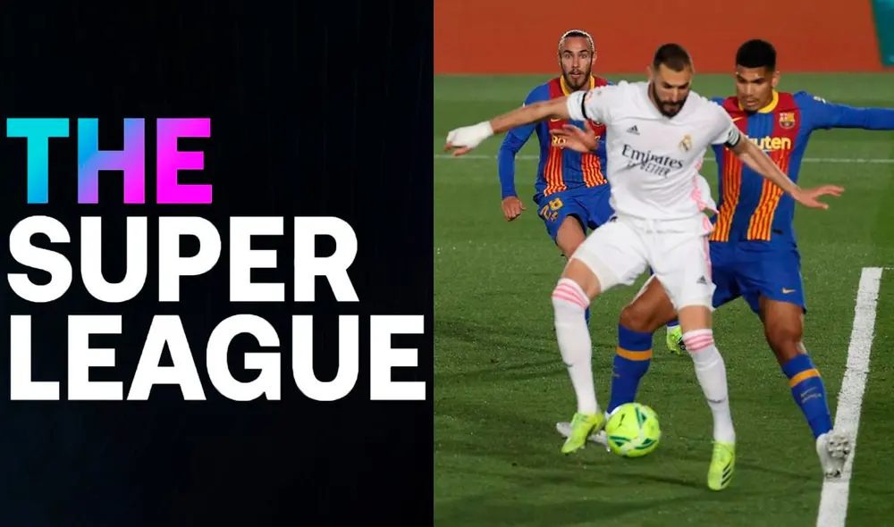 Barcelona y Real Madrid están entre los 12 equipos fundadores de la Superliga Europea. Foto: composición/Superliga/EFE