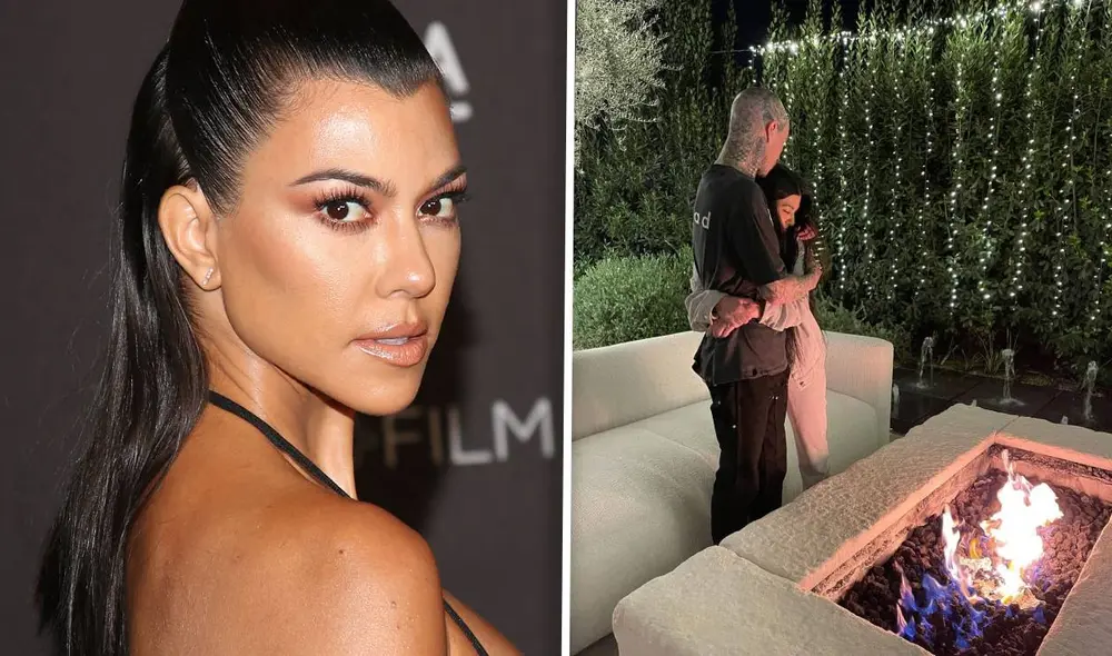 Travis Barker le dedicó a Kourtney Kardashian un corto pero efusivo mensaje de cumpleaños. Foto: composición AFP/Instagram