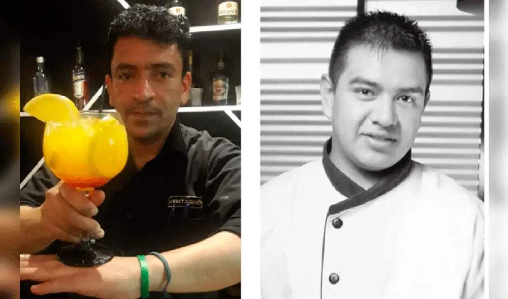 Josué Delgado y Jordan Burga consignan información del restaurante Ventarrón en su vestimenta y redes sociales, respectivamente. Foto: Facebook