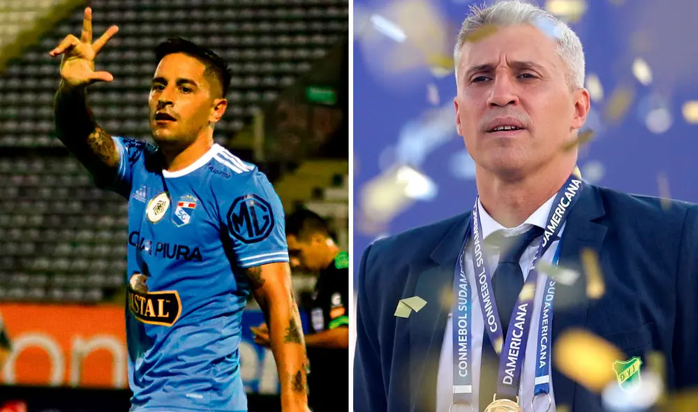 Tras conseguir la Sudamericana, Hernán Crespo fichó por Sao Paulo, rival de Cristal. Foto: Liga 1/EFE