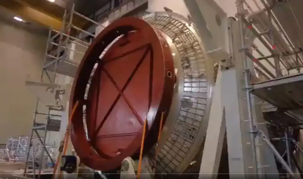 Parte de lo que sería el primer módulo de la nueva estación espacial rusa. Foto: Dmitri Rogozin