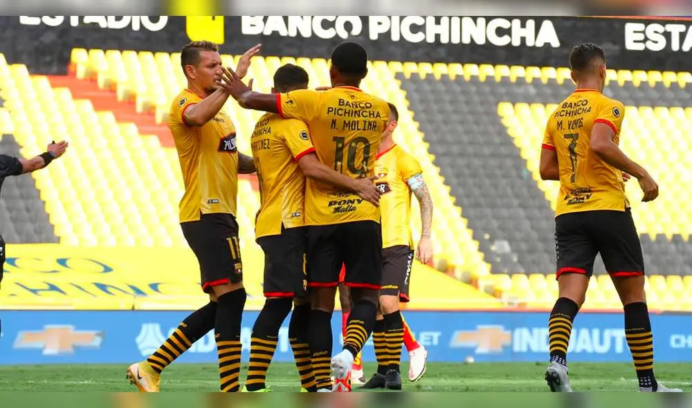 Santos vs. Barcelona SC disputarán el primer partido del grupo C en el estadio Vila Belmiro de Sao Paulo. Foto: AFP