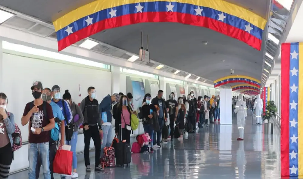Este martes regresó un nuevo grupo de migrantes y ya son casi 24.000 el número de personas que han retornado a su nación. Foto: Cancillería de Venezuela
