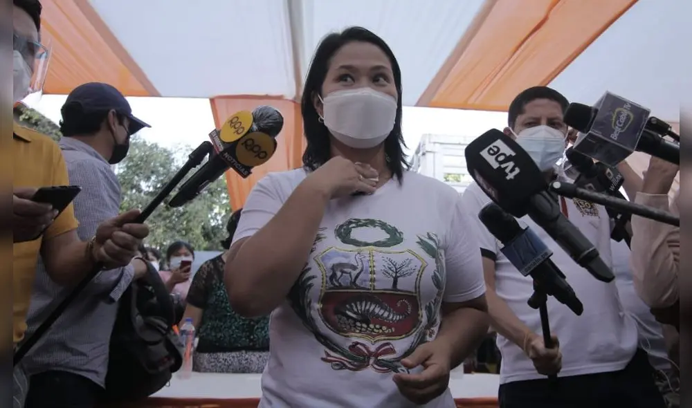 Keiko Fujimori señaló que se reunió con diferentes excandidatos presidenciales, pero que dichas citas se mantendrán en absoluta reserva. Foto: John Reyes/La República Keiko Fujimori señaló que se reunió con diferentes excandidatos presidenciales, pero que dichas citas se mantendrán en absoluta reserva. Foto: John Reyes/La República
