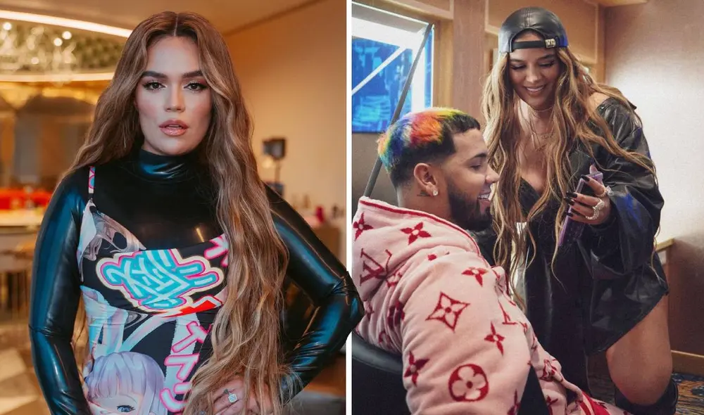 "Nunca utilizamos nuestra relación para hacer marketing, ni hoy, ni hace casi 3 años que todo comenzó”, escribió Karol G. Foto: composición/Instagram