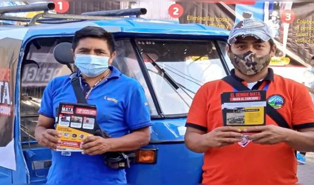 Mototaxistas también se unieron a campaña. Foto: difusión