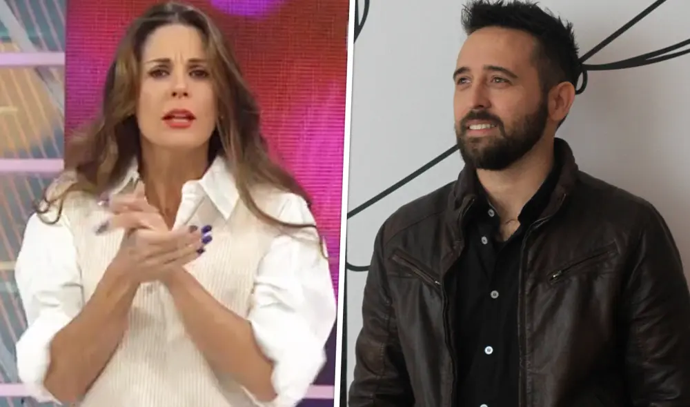 Rebeca Escribens alienta a Diego Dibós a seguir luchando contra el coronavirus. Foto: captura de América TV/ La República