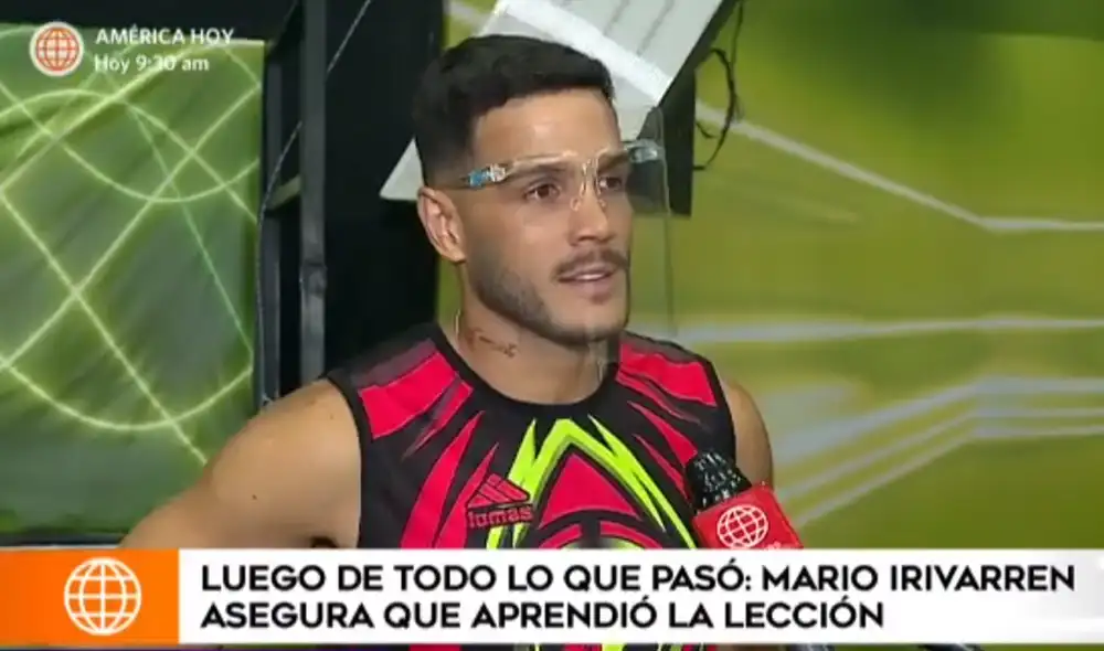 Mario Irivarren se pronuncia tras regresar a Esto es guerra. Foto: captura de América TV Mario Irivarren se pronuncia tras regresar a Esto es guerra. Foto: captura de América TV