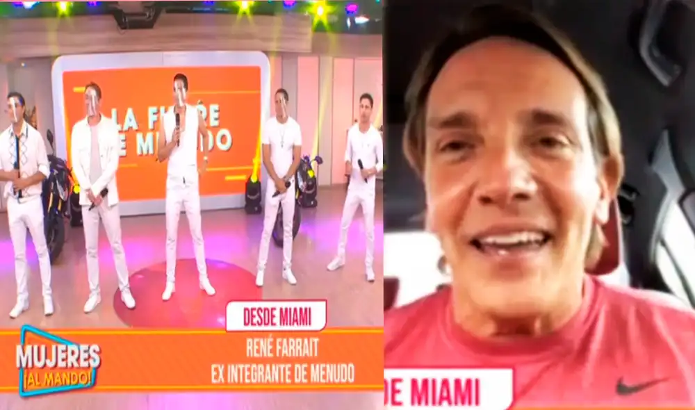 René Farrait se enlazó en vivo desde Miami. Foto: captura Latina
