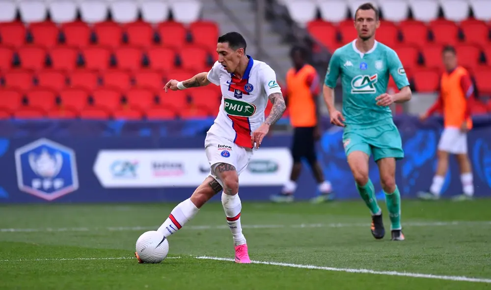 Ángel Di María se lució con una brillante rabona con el PSG. Foto: Twitter