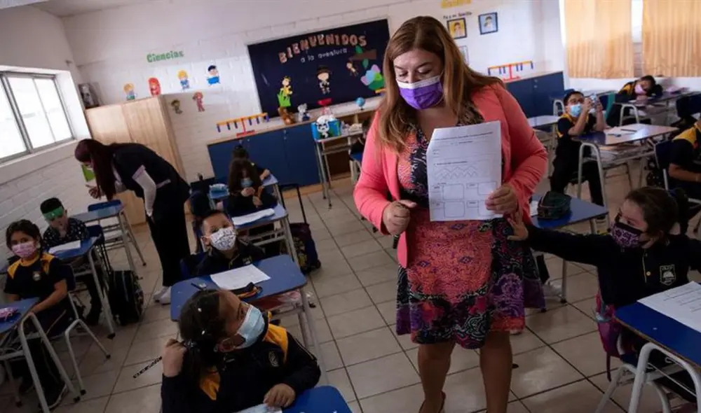 En marzo, antes del confinamiento, más de 4.000 colegios volvieron a recibir estudiantes. Foto: EFE