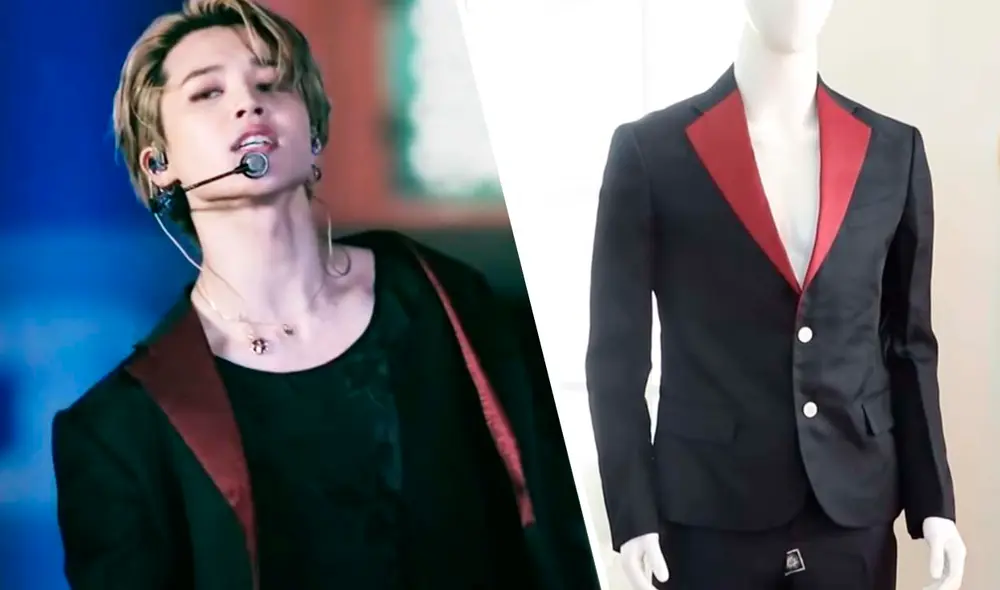 El traje de Jimin diseñado por Kim Ri Eul incorpora bordados y detalles relacionados a los hanboks tradicionales. Foto: composición/Big HIt