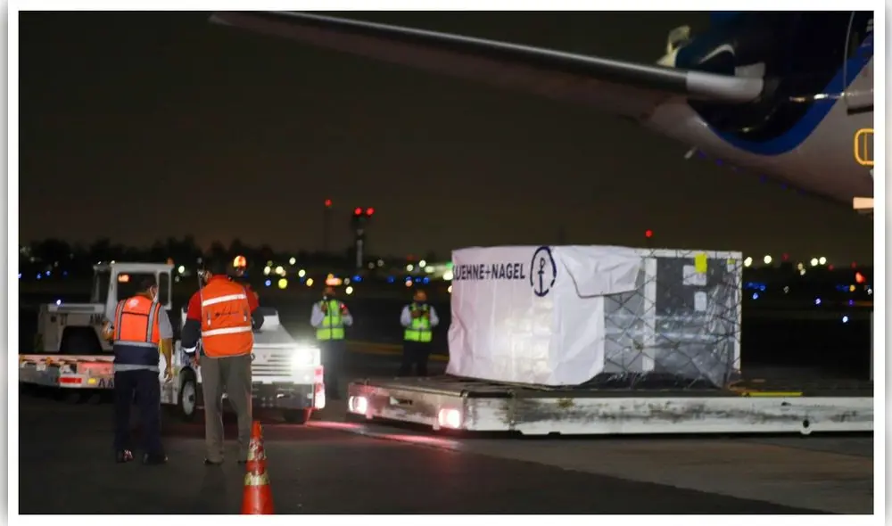 México recibió el primer 1 millón de vacunas provenientes de Holanda. Foto: SRE México recibió el primer 1 millón de vacunas provenientes de Holanda. Foto: SRE