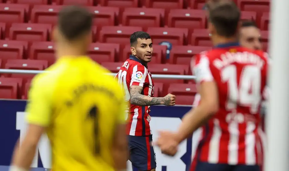Ángel Correa abrió el marcador en el Wanda Metropolitano. Foto: EFE Ángel Correa abrió el marcador en el Wanda Metropolitano. Foto: EFE