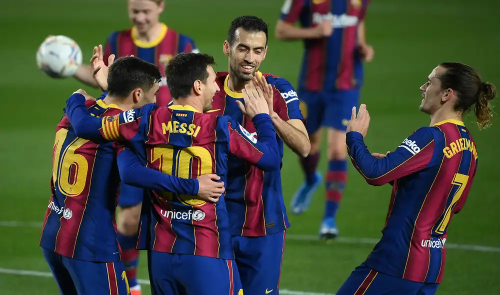 FC Barcelona y Getafe juegan en el Camp Nou por la jornada 31 de LaLiga Santander. Foto: AFP FC Barcelona y Getafe juegan en el Camp Nou por la jornada 31 de LaLiga Santander. Foto: AFP