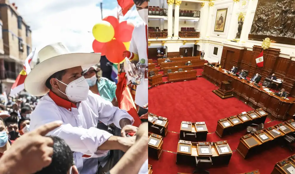 El partido de Pedro Castillo es la primera minoría del próximo Congreso. Foto: composición/Aldair Mejía y difusión El partido de Pedro Castillo es la primera minoría del próximo Congreso. Foto: composición/Aldair Mejía y difusión