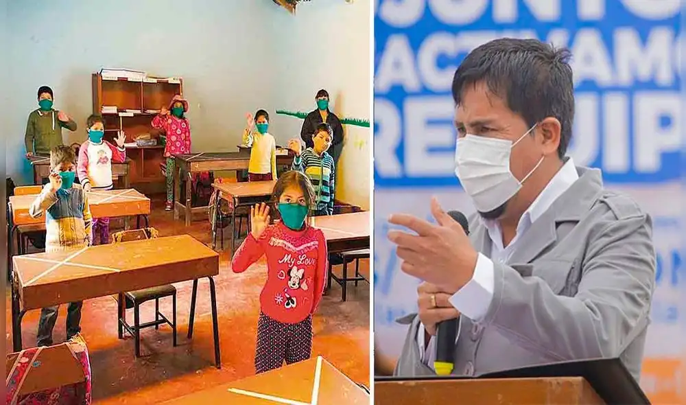Patricia, junto a ocho niños, ha retomado labores semipresenciales. Foto: RPP/difusión