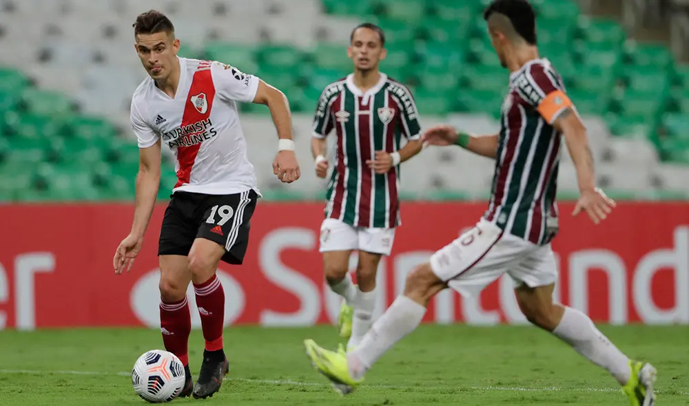 River Plate sacó un empate en su visita a Brasil contra Fluminense. Foto: AFP