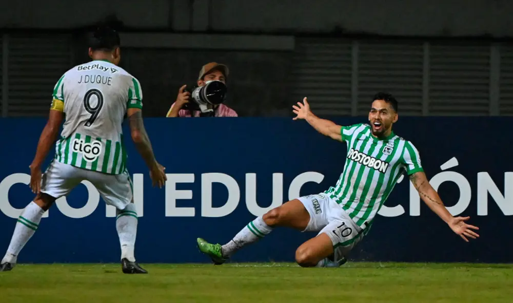 Atlético Nacional debutó con victoria en la Copa Libertadores 2021, tras superar a la U. Católica de Chile. Foto: AFP