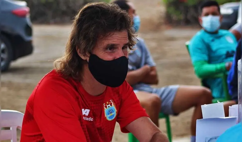 Insúa se enroló esta semana a los entrenamientos de Binacional. Foto: Binacional