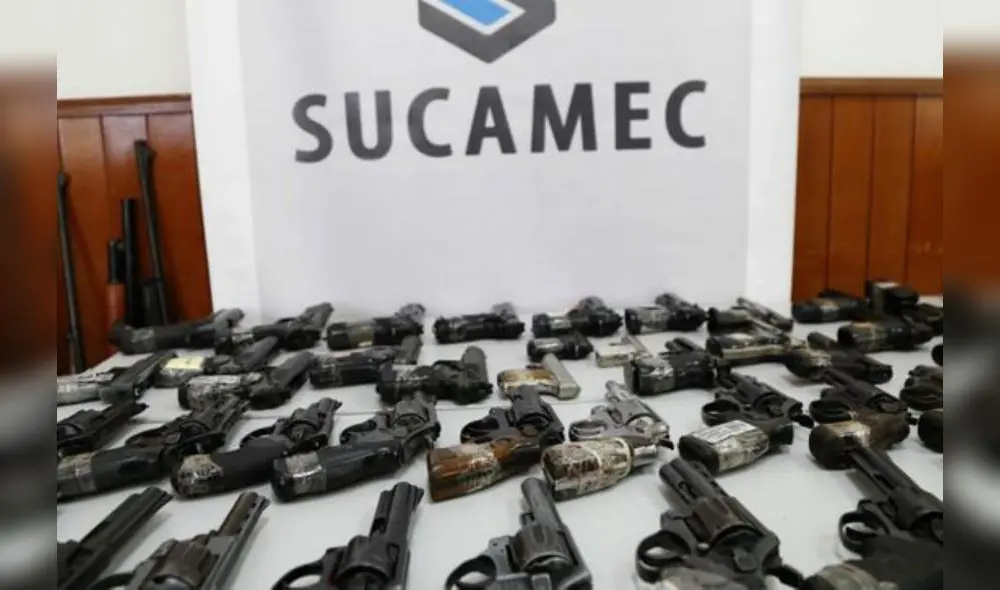Algunas armas provinieron de los operativos de la Policía Nacional del Perú (PNP). Foto: Andina