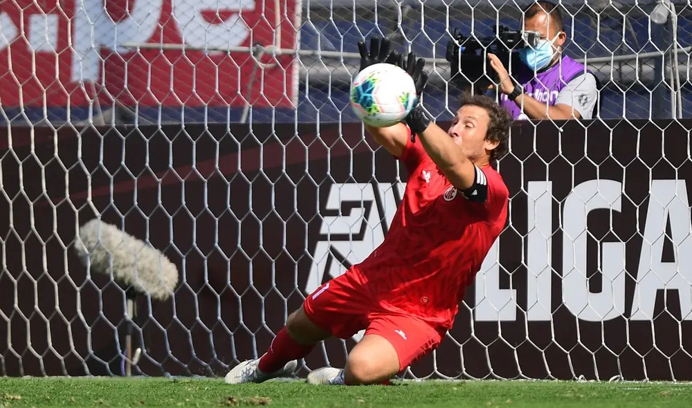 Salomón Libman atajó su primer penal ante Cantolao. Foto: Liga de Fútbol Profesional