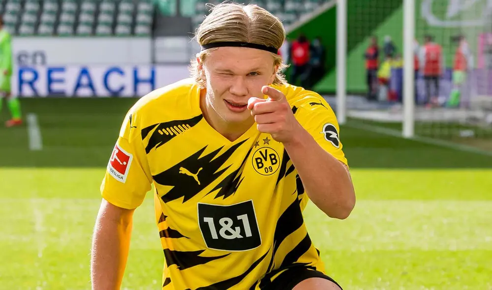 Erling Haaland llegó a los 25 goles con Dortmund en la actual Bundesliga. Foto: Borussia Dortmund