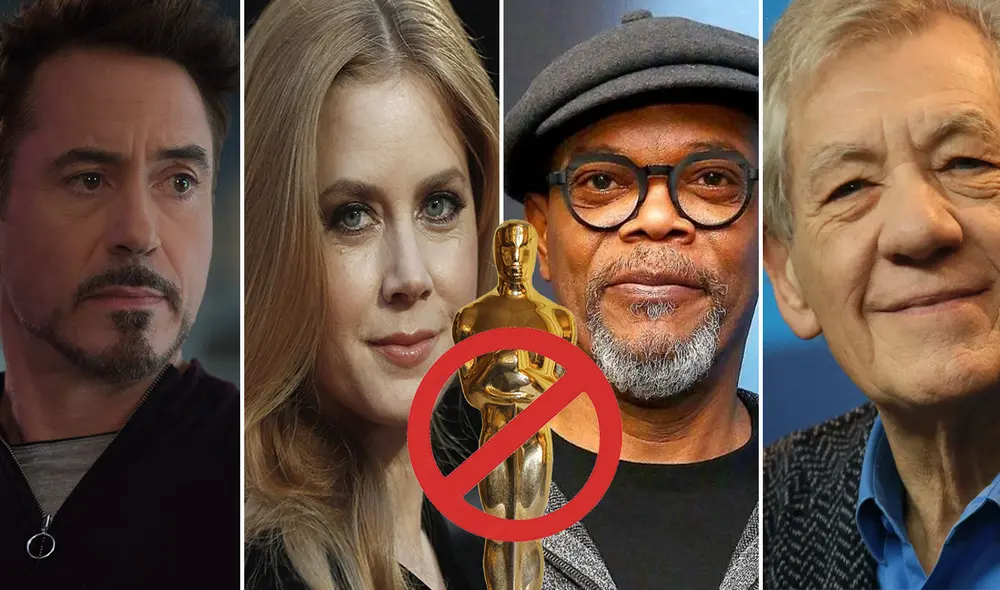 Amy Addams y Robert Downey Jr. son dos populares actores que todavía no han logrado un Oscar. Foto: composición/Marvel/Oscar/AFP