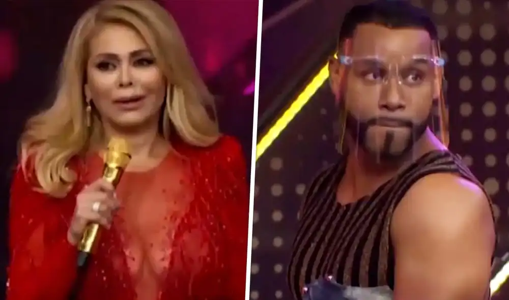 Gisela Valcárcel y 'Giselo' se reencuentran en El artista del año. Foto: captura de América TV