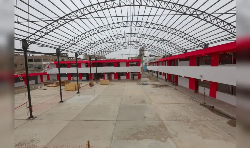 El remozado plantel José Carlos Mariátegui contará con 15 modernas aulas. Foto: MPT