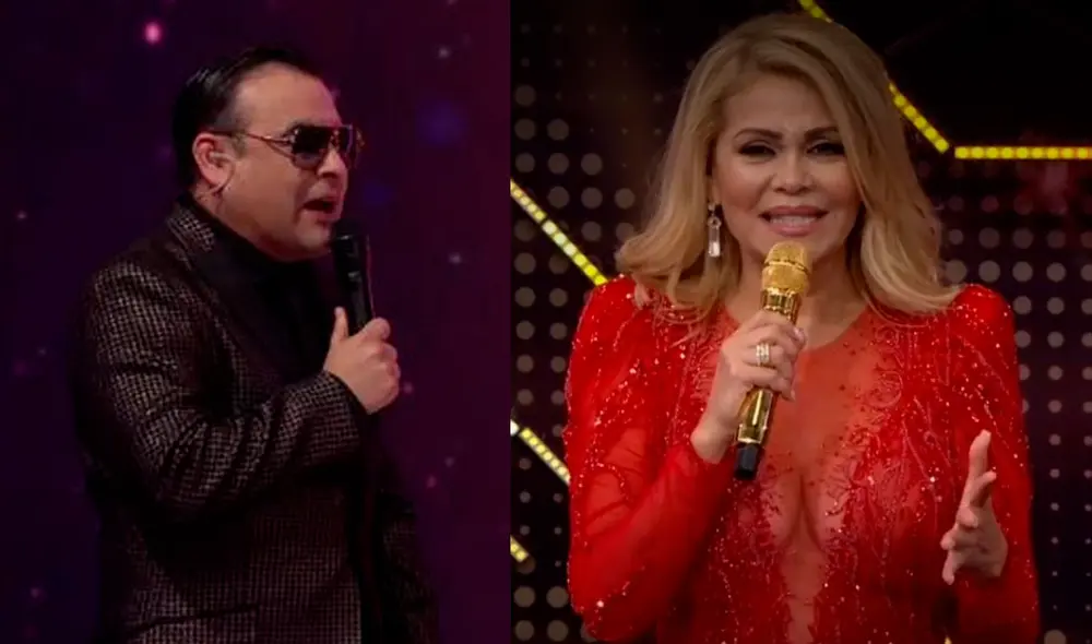 Juan Carlos Orderique es el encargado de coanimar El artista del año, al lado de la experimentada presentadora de televisión Gisela Valcárcel. Foto: captura América TV