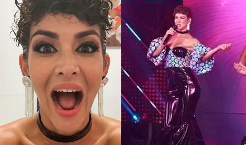 Anahí de Cárdenas se emocionó al ingresar a la pista de El gran show, durante el gran estreno de la temporada 2021. Foto: Anahí de Cárdenas / Instagram