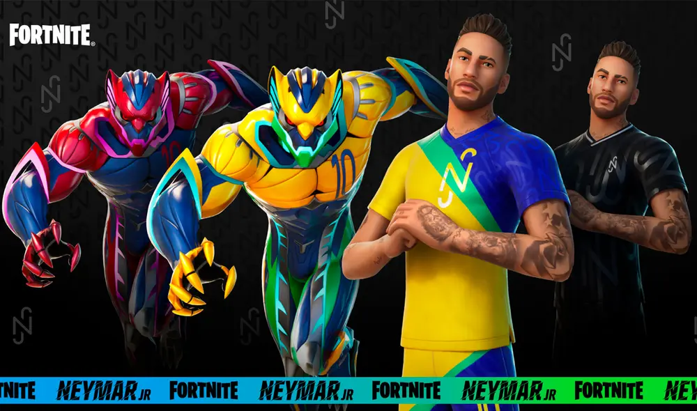 La skin de Neymar Jr. estará disponible en Fortnite desde el 27 de abril. Foto: Epic Games