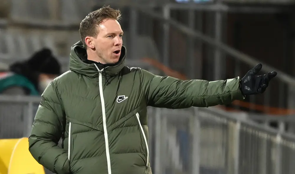 Nagelsmann dirige al Leipzig desde 2019. Foto: AFP