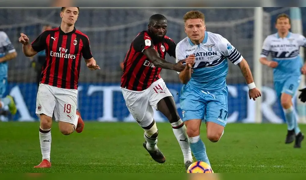 El Lazio vs. Milan se podrá ver vía ESPN y ESPN Play desde la 1.45 p. m. (hora peruana). Foto: EFE