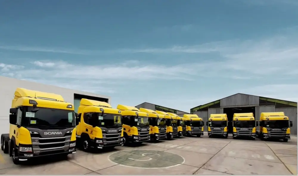 Vehículos serán para el transporte de Mineral. Foto: Scania Vehículos serán para el transporte de Mineral. Foto: Scania