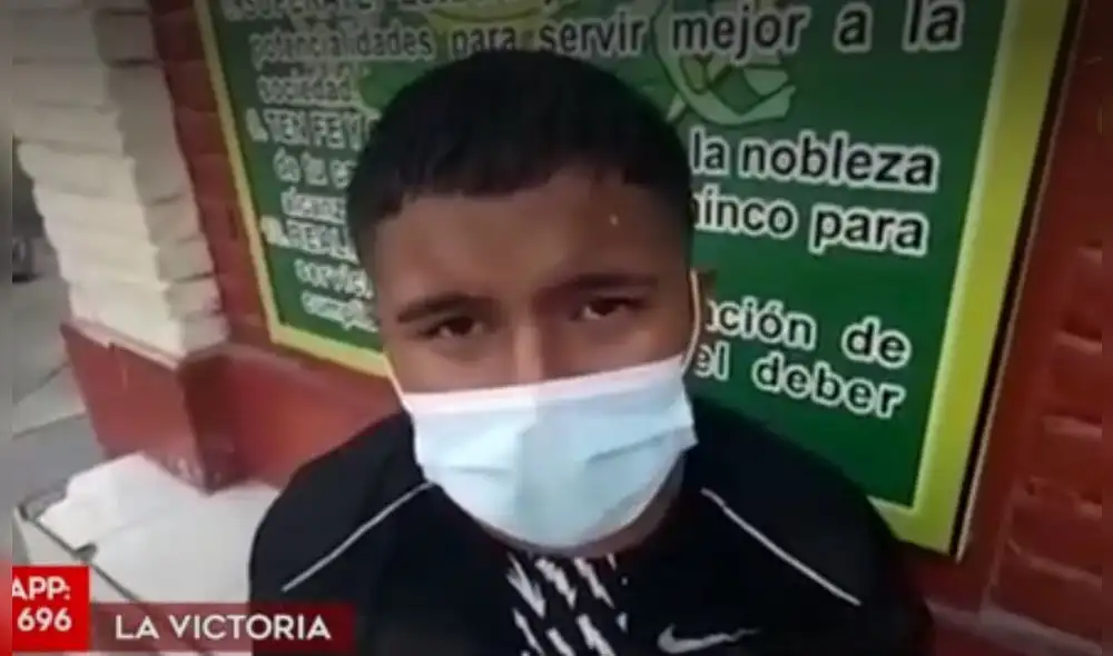 Pidió que lo perdonen porque no era un ladrón reincidente. Foto: captura de pantalla América Tv Pidió que lo perdonen porque no era un ladrón reincidente. Foto: captura de pantalla América Tv
