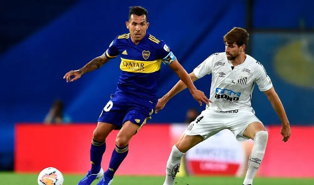 Boca Juniors y Santos se enfrentaron en la semifinal de la Copa Libertadores 2020. Foto: EFE