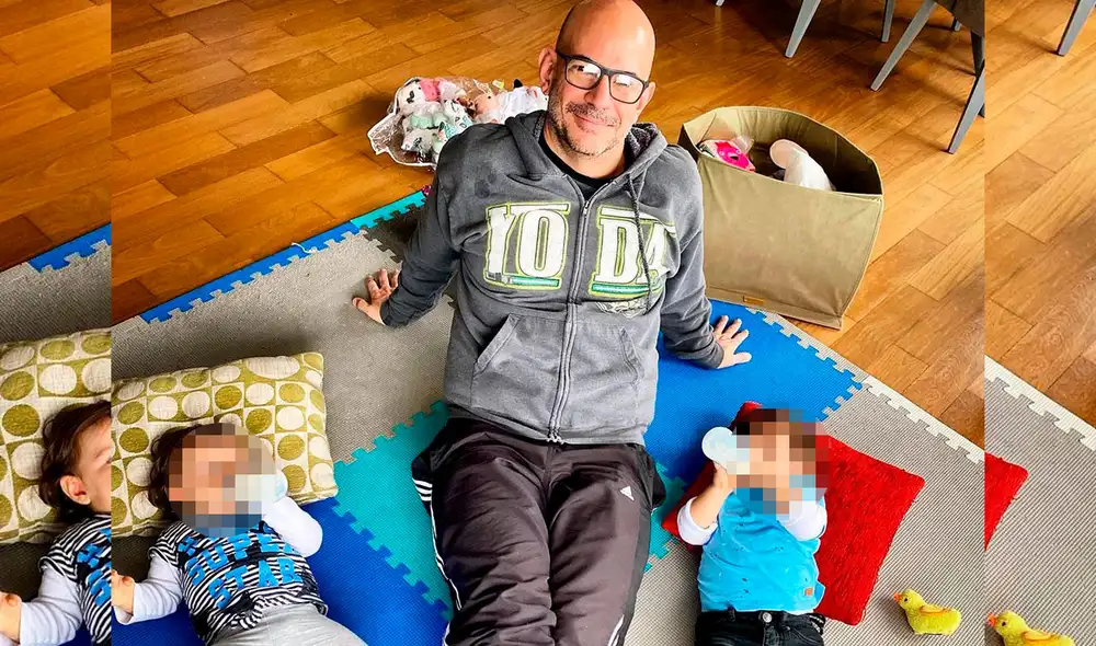 Los pequeños del productor de TV cumplen un año más de vida. Foto: Ricardo Morán /Instagram