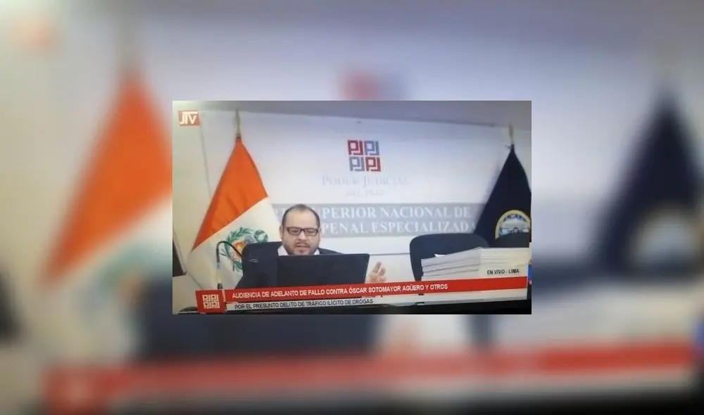 La lectura de sentencia fue hoy lunes 26 de abril de forma virtual. Foto: Captura del Poder Judicial