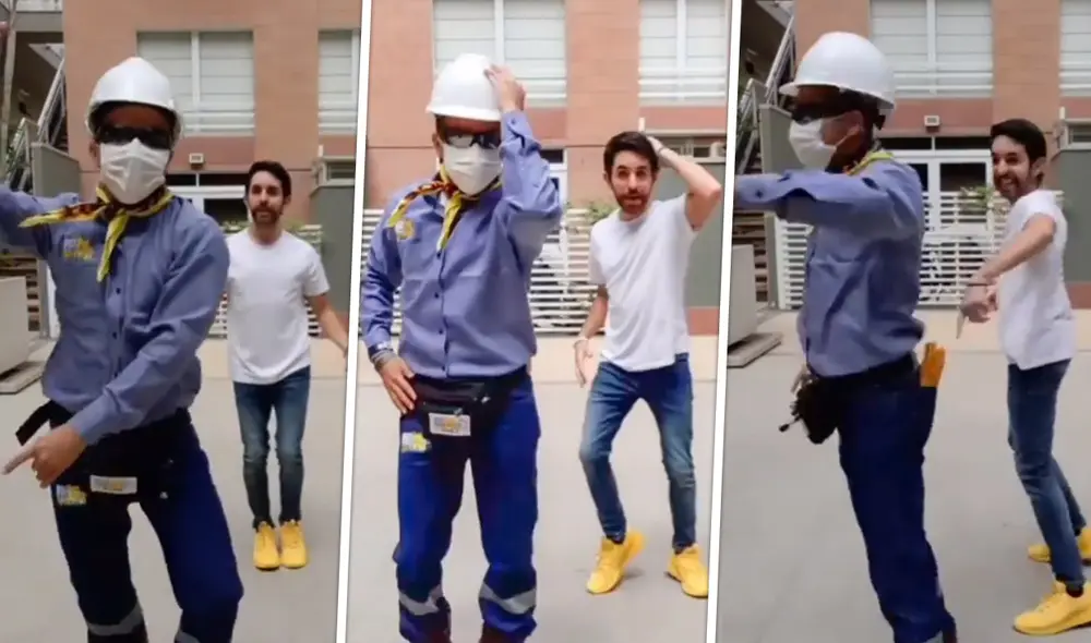 Joaquín Escobar realiza el challenge de la canción "No sé" en compañía del 'ingeniero bailarín'. Foto: Joaquín Escobar/ Instagram Joaquín Escobar realiza el challenge de la canción "No sé" en compañía del 'ingeniero bailarín'. Foto: Joaquín Escobar/ Instagram