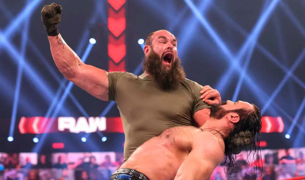 Braun Strowman derrotó a Drew McIntyre en WWE RAW. Foto: WWE Braun Strowman derrotó a Drew McIntyre en WWE RAW. Foto: WWE