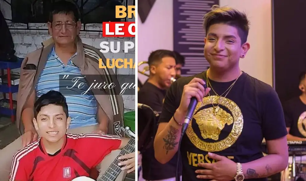 "Eres un guerrero papito, estás luchando hoy", escribió Bryan Arámbulo en redes sociales. Foto: composición Facebook