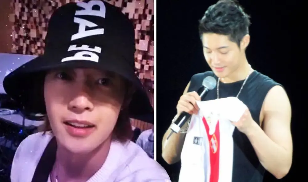 El saludo de Kim Hyun Joong a Perú fue uno de los comentados momentos del ensayo de Prism Time. Foto: composición LR/KHJ El saludo de Kim Hyun Joong a Perú fue uno de los comentados momentos del ensayo de Prism Time. Foto: composición LR/KHJ